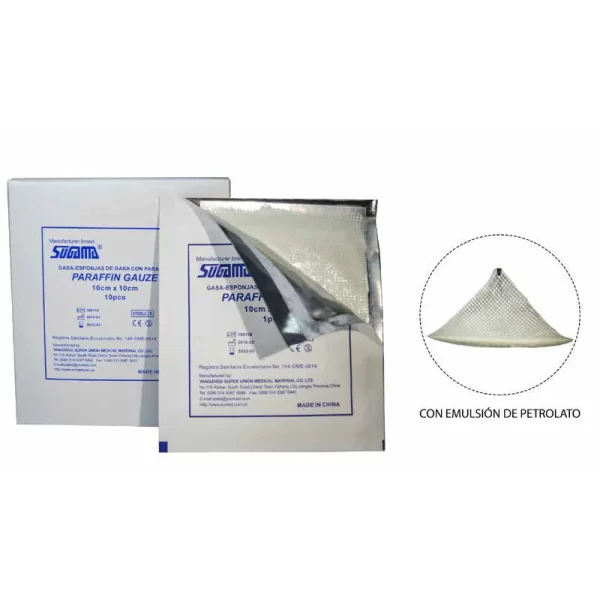 Gasa Vaselinada 10x10
